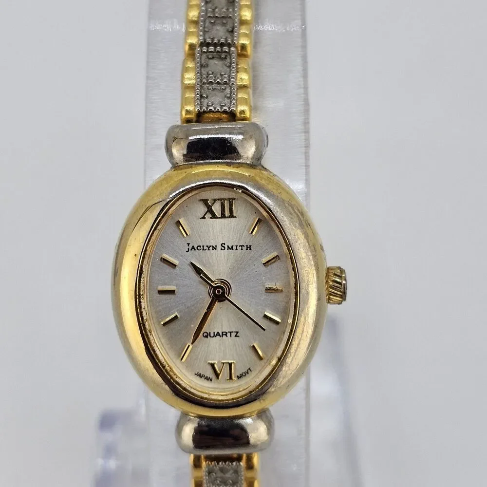 Jaclyn Smith Women's Watch‎ 18MM Gray Dial Gray Gold Bracelet 6.75